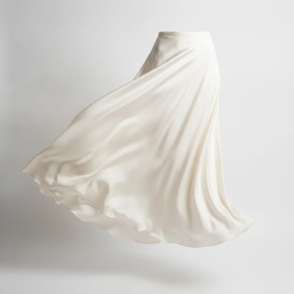 Fluid midi skirt